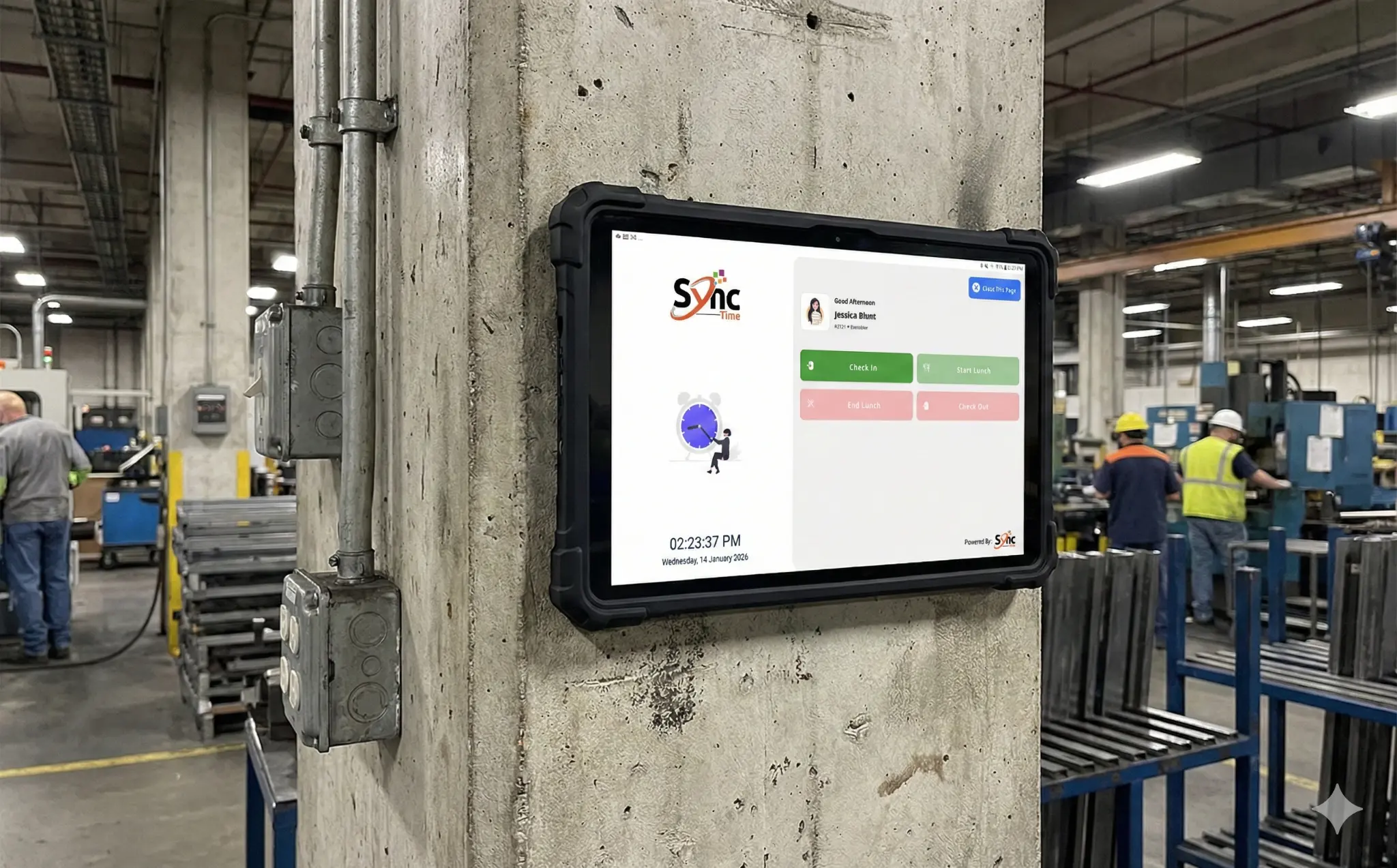 Rugged Industrial Tablet Kiosk